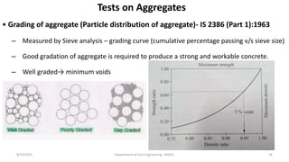 Properties of cement and aggregate and grading Requirements | PDF