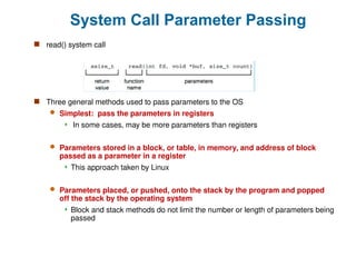 Operating System Parameters Operating System - Introduction to Operating System | PPT