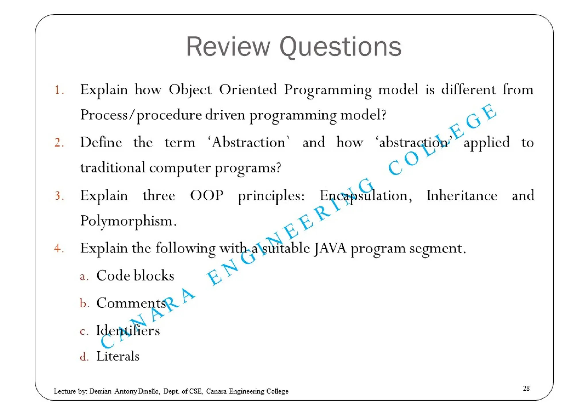 Object Oriented Programming with JAVA | PDF