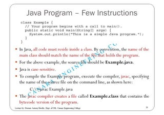 Object Oriented Programming with JAVA | PPT