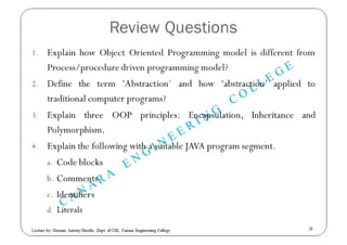 Object Oriented Programming with JAVA | PPT
