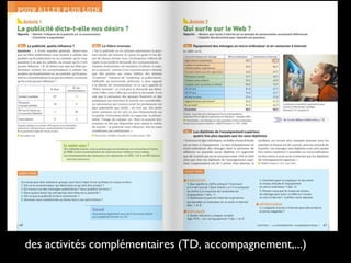 des activités complémentaires (TD, accompagnement,...)
 