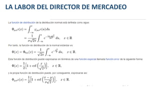 LA LABOR DEL DIRECTOR DE MERCADEO
 