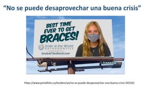 “No se puede desaprovechar una buena crisis”
https://www.portafolio.co/tendencias/no-se-puede-desaprovechar-una-buena-crisis-545332
 