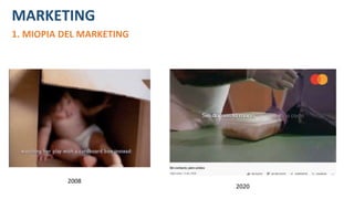 MARKETING
1. MIOPIA DEL MARKETING
2008
2020
 