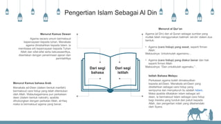 M 1 - Konsep Asas Islam (Islam sebagai cara hidup).pptx