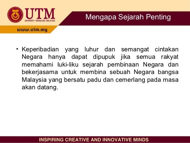 Dinamika Malaysia - Konsep sejarah [hamidah[k] 2011