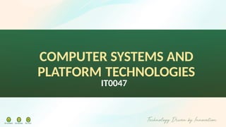 [M1-MAIN]- Computer Systems and Platform Techonolgy Lesson 1 | PPTX