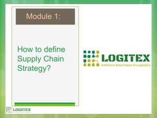 How to define
Supply Chain
Strategy?
Module 1:
 