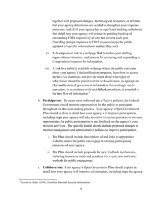 Open Government Directive | PDF