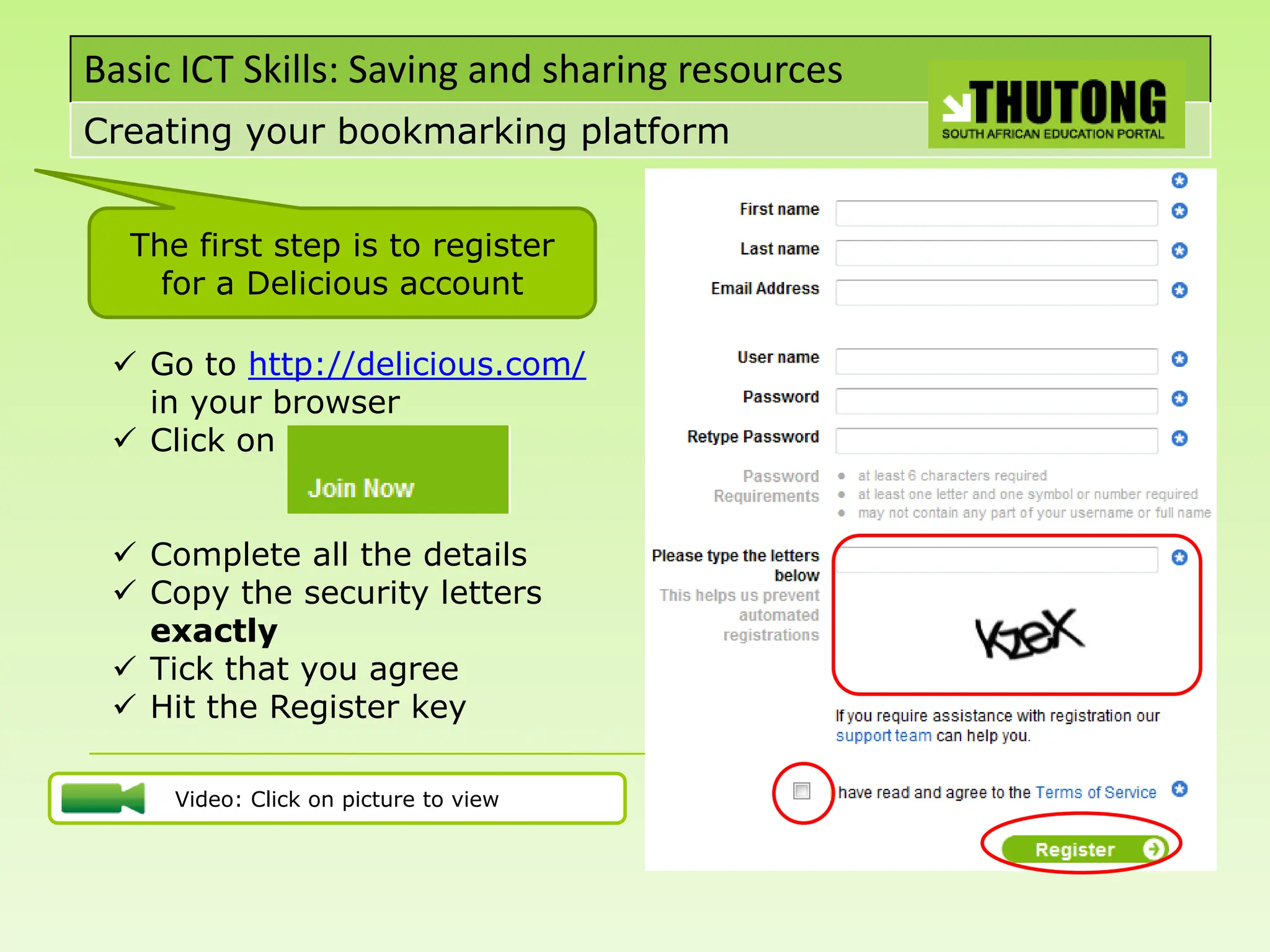 Social Bookmarking: Delicious tutorial