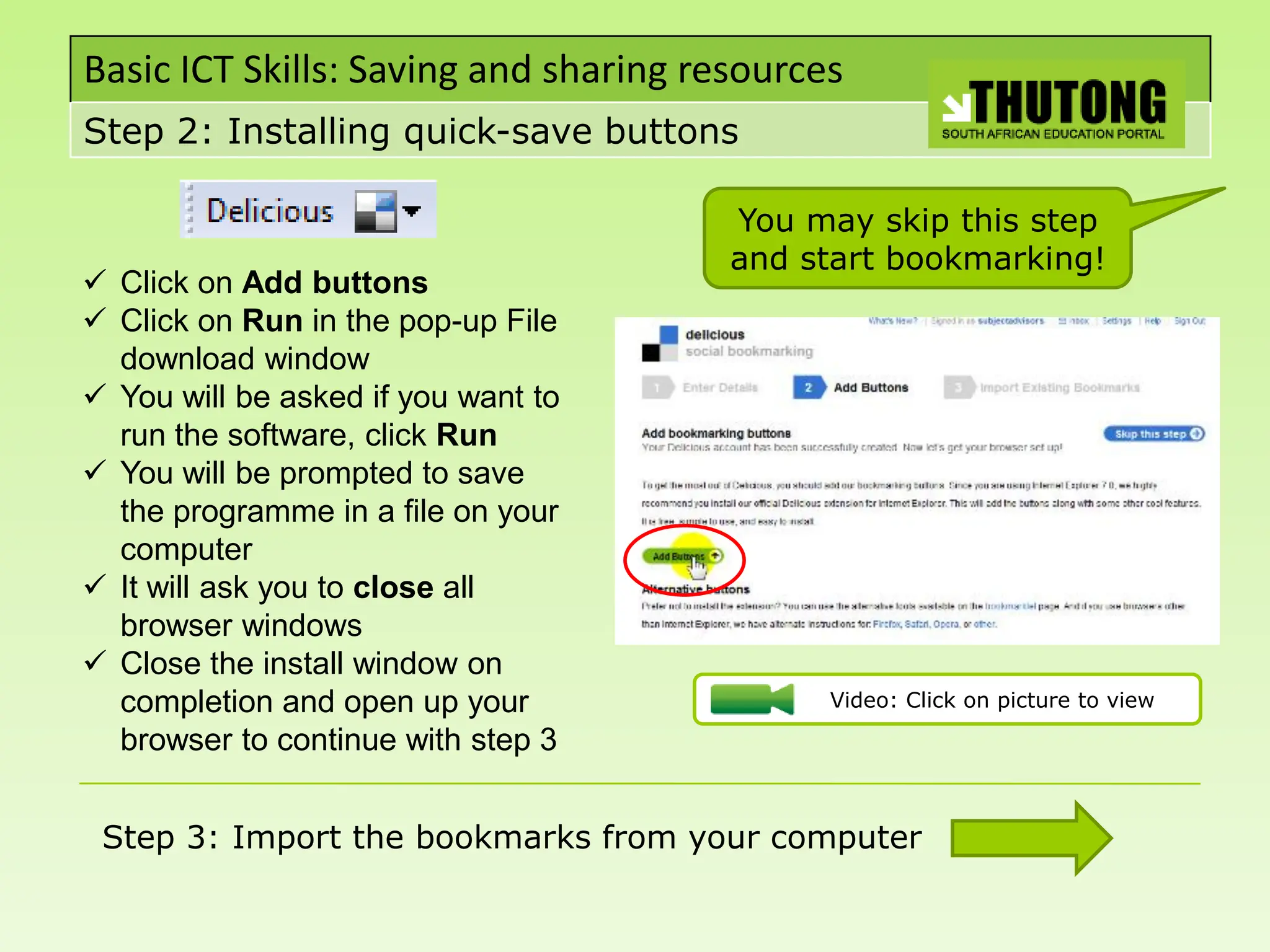 Social Bookmarking: Delicious tutorial