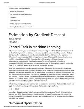 M10 gradient descent | PDF