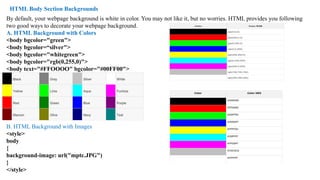 Htmlunit M10-HTML Unit 1 - 3.pptx hyper text markuplanguage | PPTX