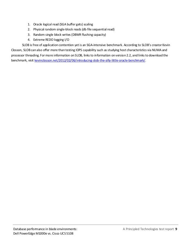 Database performance in blade environments: Dell PowerEdge ...