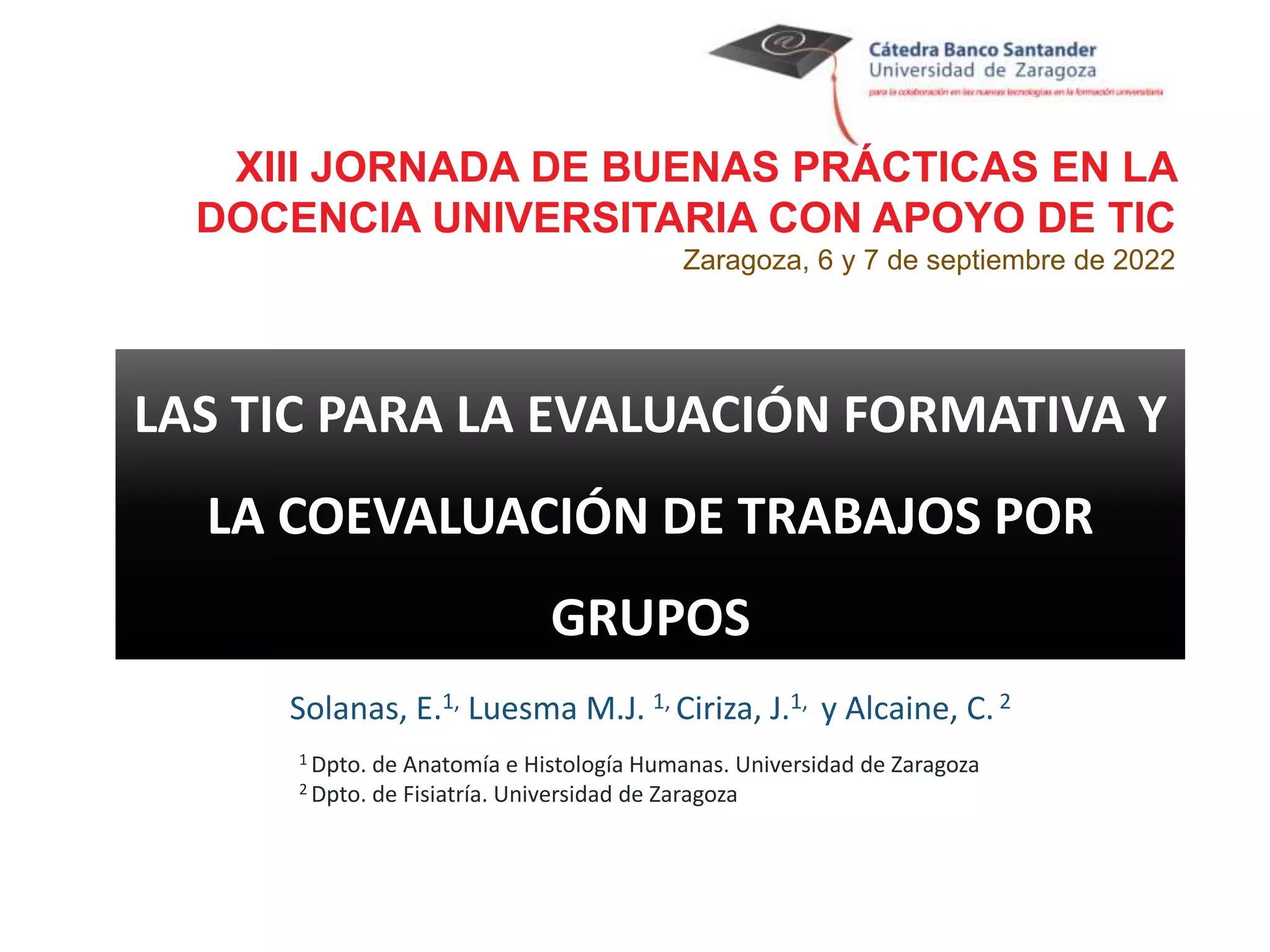 Las TIC para la evaluación formativa y la coevaluación de trabajos por  grupos | PPTX