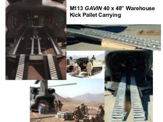 M113 GAVIN 40 x 48” Warehouse
Kick Pallet Carrying
 