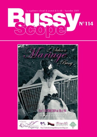 Bussy
 Le supplément culturel du journal de la ville - Septembre 2009




                                                                  N°114
Scope
 