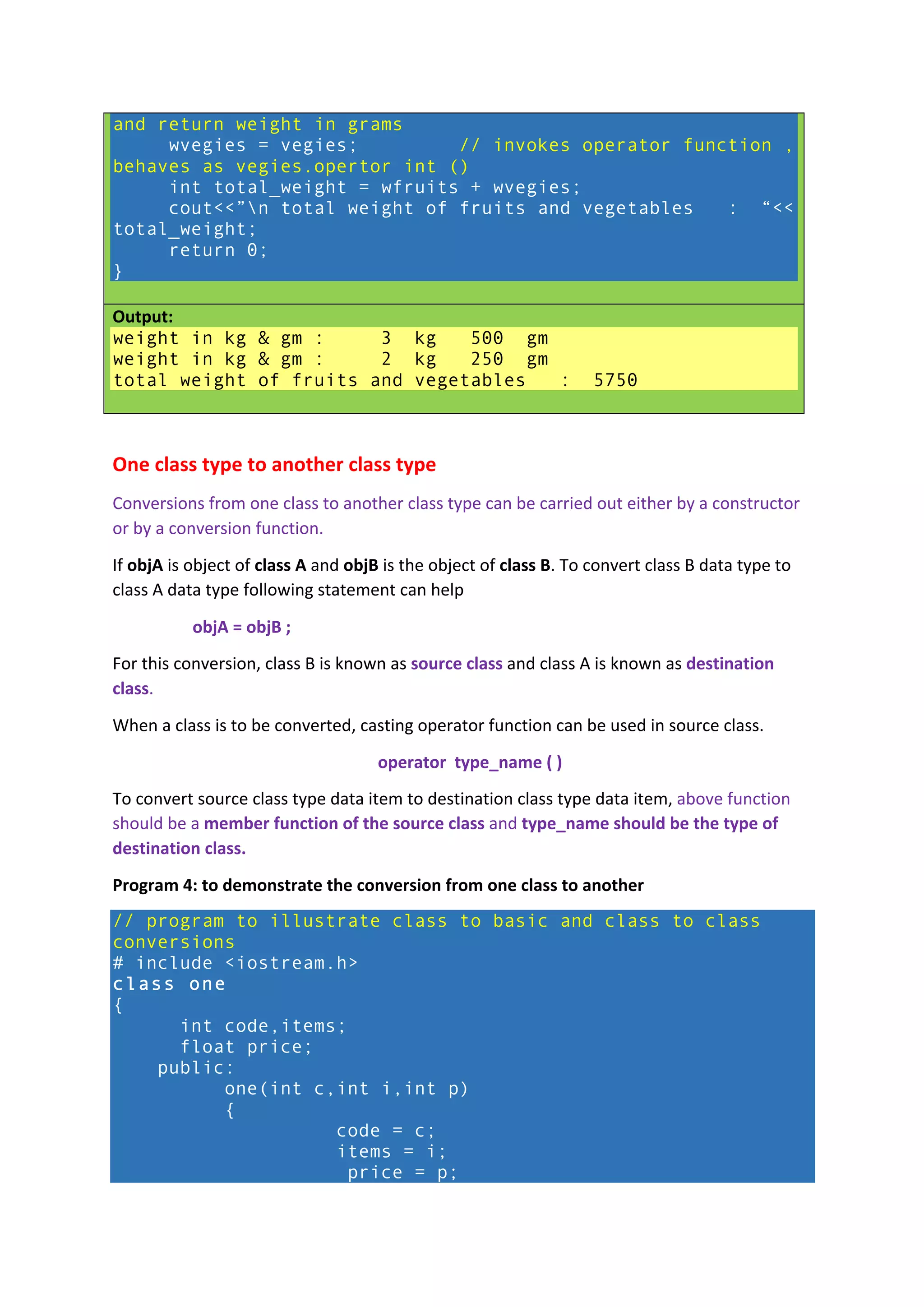 M11 operator overloading and type conversion | PDF