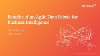 Benefits of an Agile Data Fabric for
Business Intelligence
© 2016 BROCADE COMMUNICATIONS SYSTEMS, INC.
 