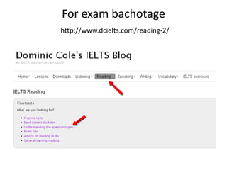 For exam bachotage
http://www.dcielts.com/reading-2/

 
