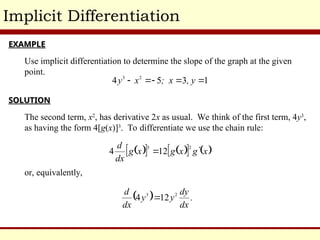 Implicit Calculus Examples M129 Tutorial_4 Techniques of Differentiation.ppt