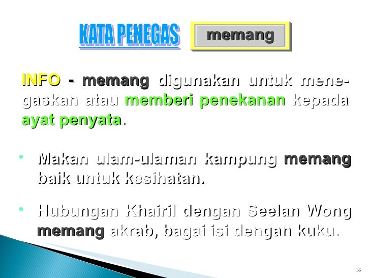 Aplikasi Kata Penegas 