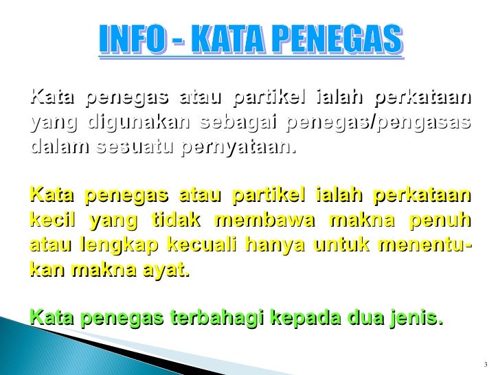 Aplikasi Kata Penegas 