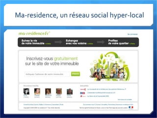 Ma-residence, un réseau social hyper-local 
