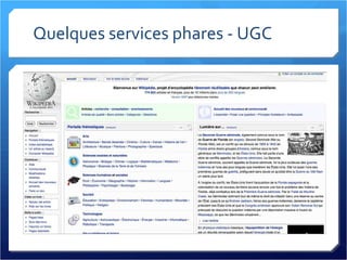 Quelques services phares - UGC 