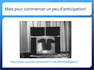 Mais pour commencer un peu d’anticipation! http://www.youtube.com/watch?v=vdLdNAtGWRg&eurl 