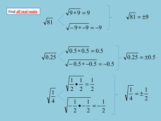 Find  all real roots : 