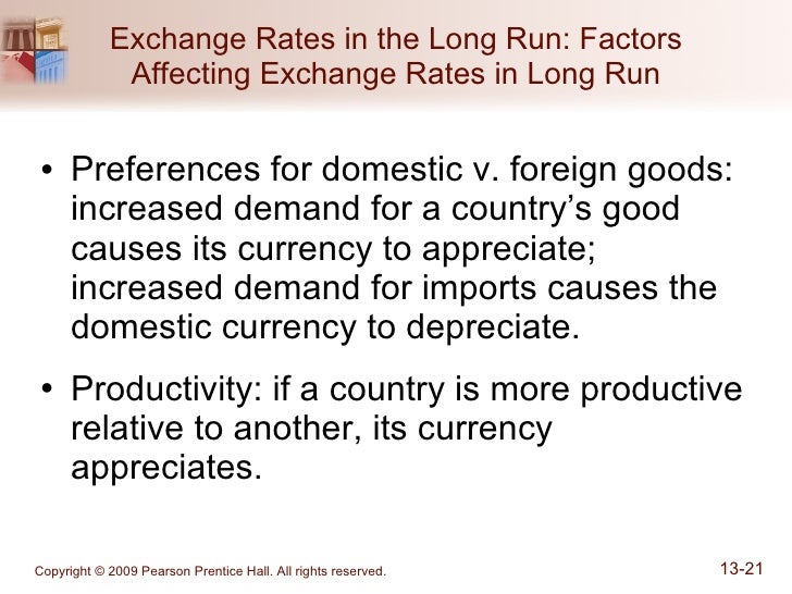 Factors affecting foreign exchange market