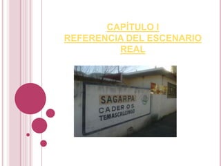 CAPÍTULO I
REFERENCIA DEL ESCENARIO
REAL
 