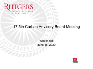 M17.5 original car lab advisory board meeting (june 16 2020) v1 (003) Slide 1