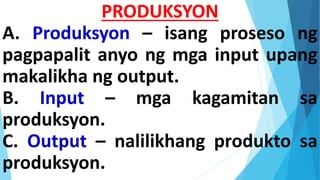 M1 A6 Produksyon | PPTX