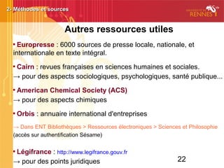 22

Wiley on line
Revues des éditeurs Wiley / Blackwell en texte intégral depuis 1997.

Springer Link
Revues de l'éditeur Springer des origines à nos jours.
Contient également des livres numériques
→ Dans ENT Bibliothèques > Ressources électroniques > Sciences et philosophie
(accès sur authentification Sésame)
2- Méthodes et sources2- Méthodes et sources
Autres plate-formes pluridisciplinaires
 