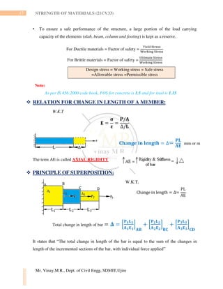 SIMPLE STRESS AND STRAIN | PDF