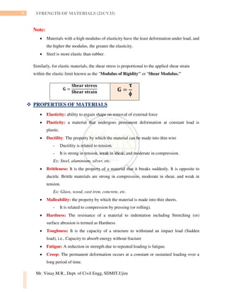 SIMPLE STRESS AND STRAIN | PDF