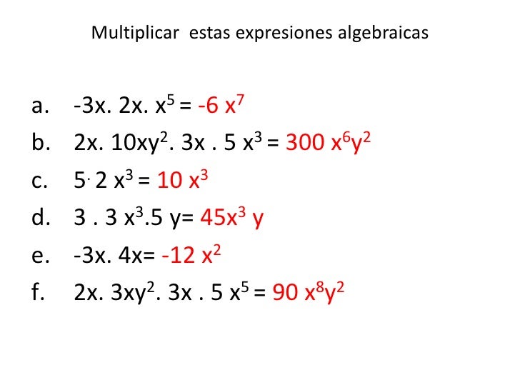 M1 expresiones algebraicas M1 expresiones algebraicas