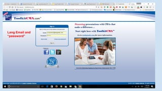 Lang Email and
“password”
 