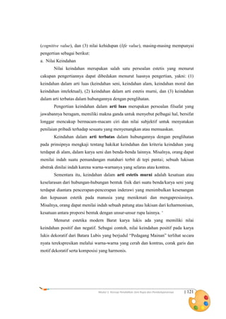 Materi 1 Kb3 Bentuk Tema Dan Nilai Seni Pdf