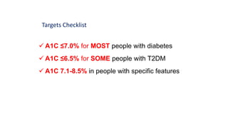 Diagnosis, type 1 and type 2 diabetes prediabetes glycemic targets | PDF