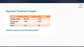 Diagnosis, type 1 and type 2 diabetes prediabetes glycemic targets | PDF