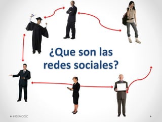 ¿Que son las
redes sociales?
#RSEMOOC