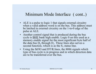 Module 1 lecture 3 of microprocessor mp | PDF