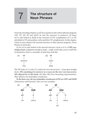 M1 lesson 4 Noun Phrases