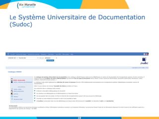 Le Système Universitaire de Documentation
(Sudoc)
10 millions de notices bibliographiques de tous types de documents
18
 