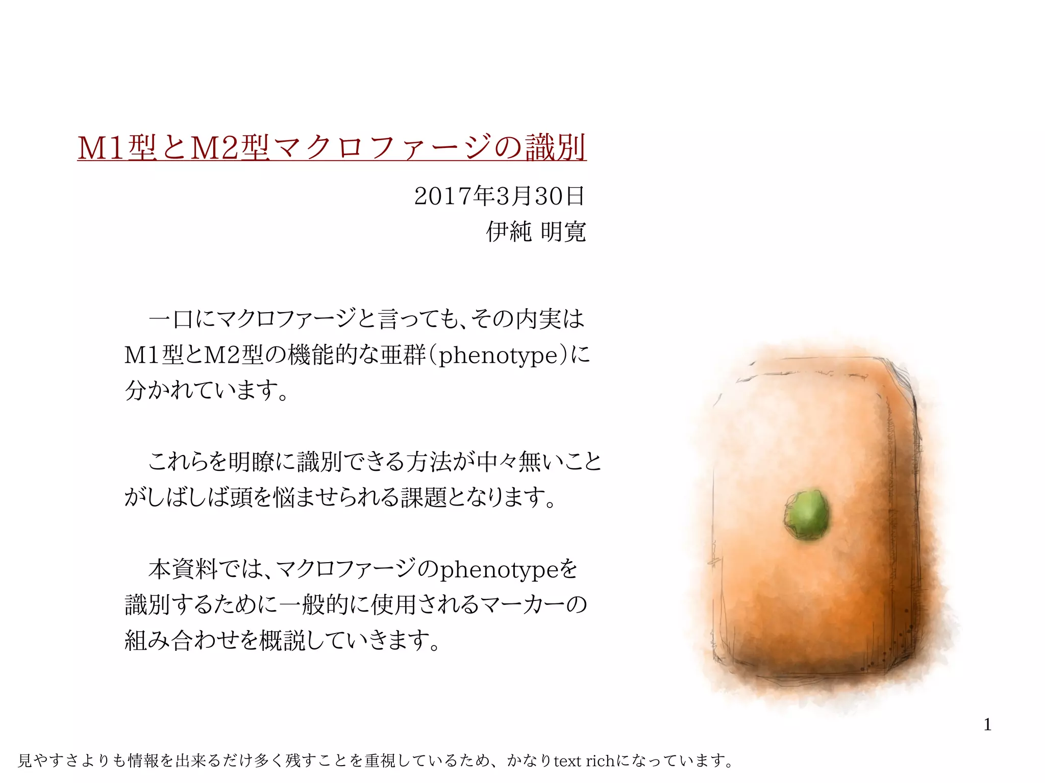 M1/M2型マクロファージの識別マーカー | PDF