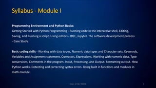 Python for Machine Learning | PPT